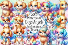 Dog Angels Clipart Bundle - CraftNest - Digital Crafting and Art
