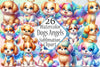 Dog Angels Clipart Bundle