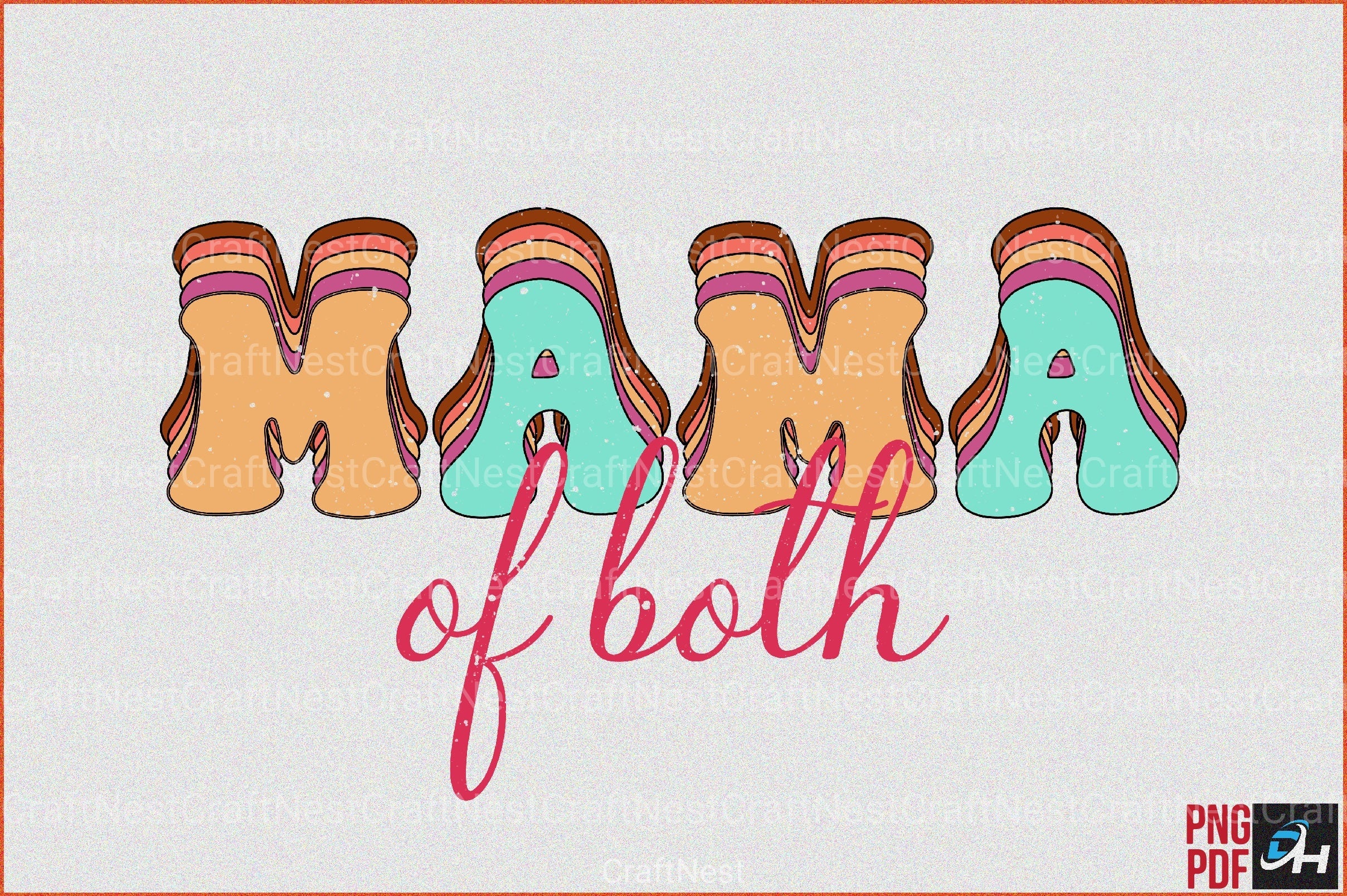 Retro Mama Clipart Bundle 4 - CraftNest - Digital Crafting and Art