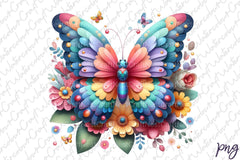 Cute Butterflies Clipart Bundle 1 - CraftNest - Digital Crafting and Art