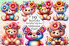 Cute Teddy Bear Clipart Bundle 24