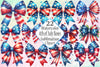 4th of July Bows Clipart Bundle