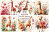 Cute Giraffe Clipart Bundle 11