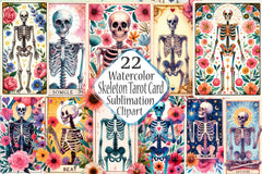 Skeleton Tarot Card Mother's Day Clipart Bundle - CraftNest - Digital Crafting and Art