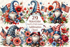 Patriotic Gnome Clipart Bundle
