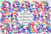 Little Unicorn Girls Clipart Bundle 77