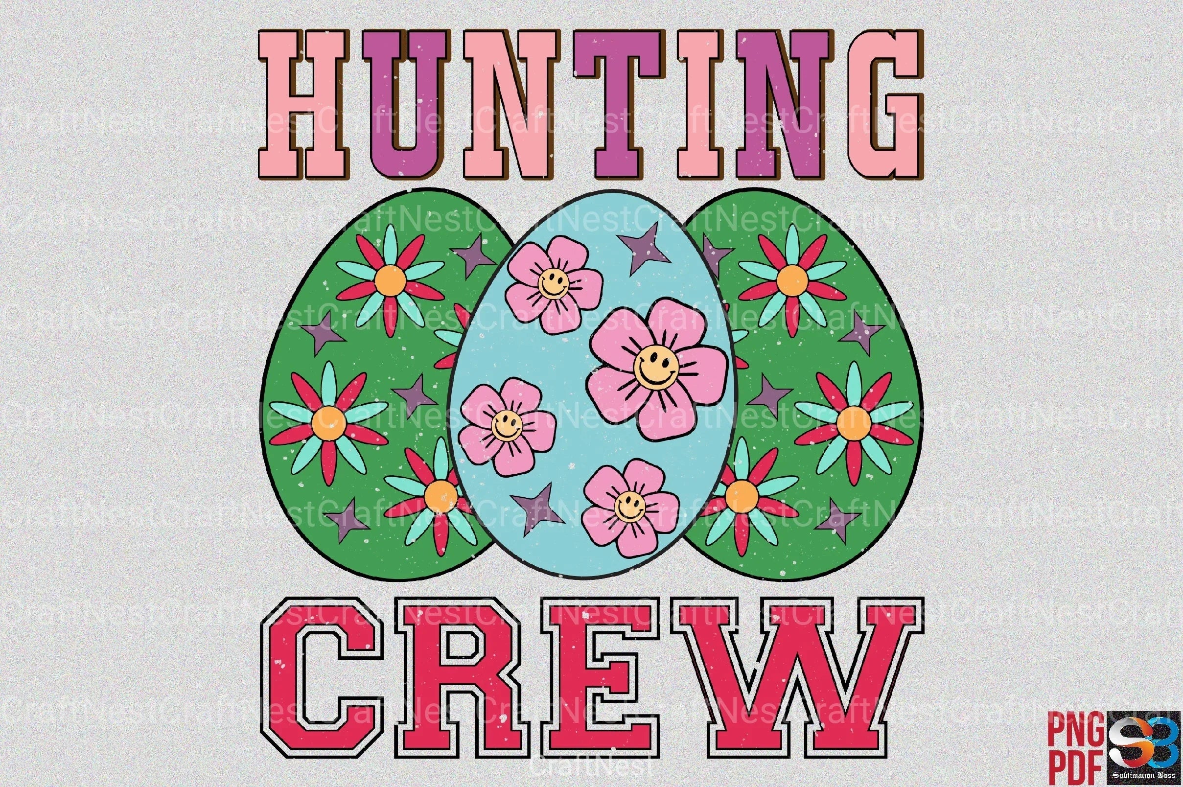 Retro Easter Clipart Bundle 8 - CraftNest - Digital Crafting and Art