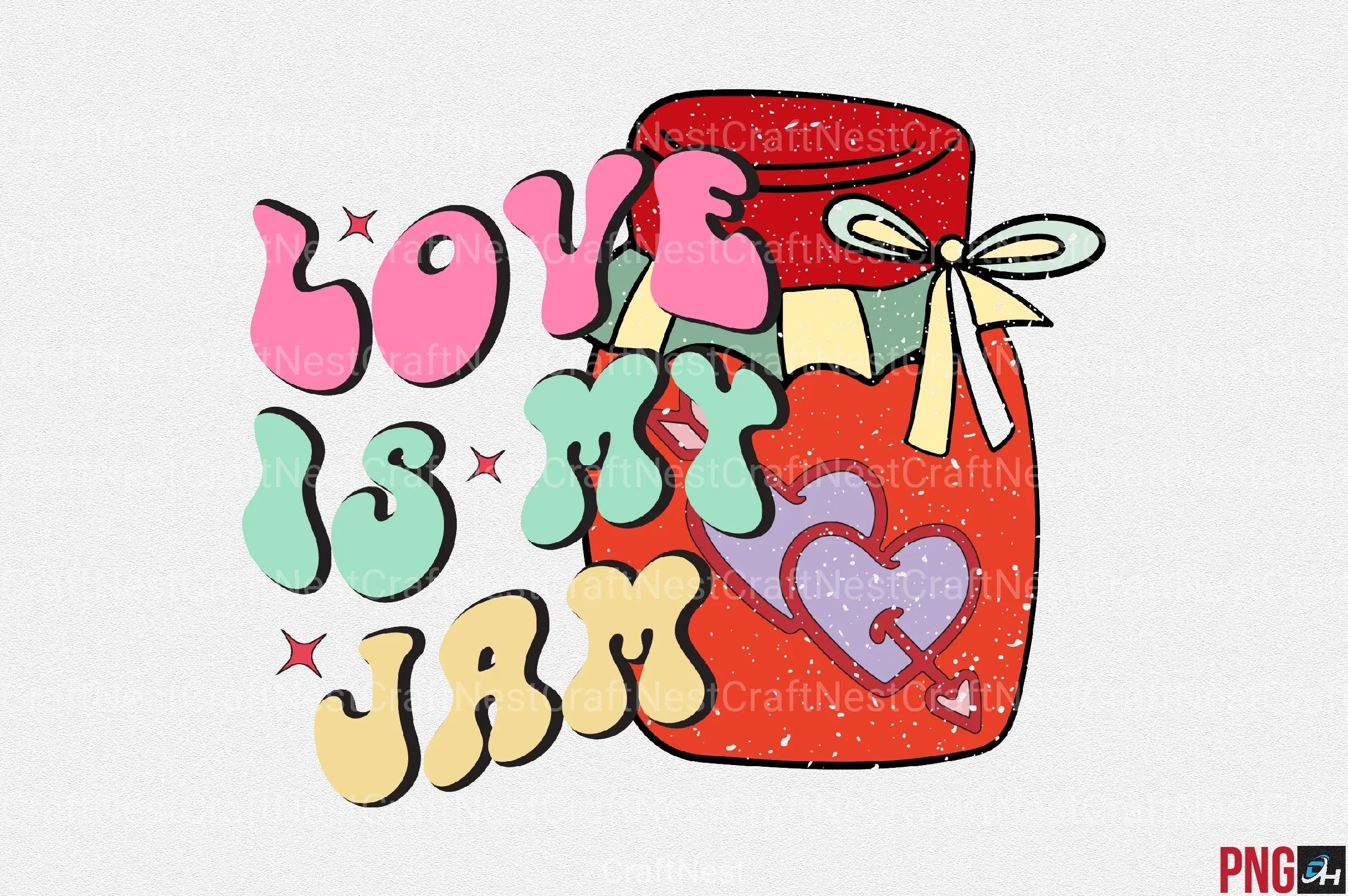 Retro Valentine's Day Clipart Bundle 3 - CraftNest - Digital Crafting and Art