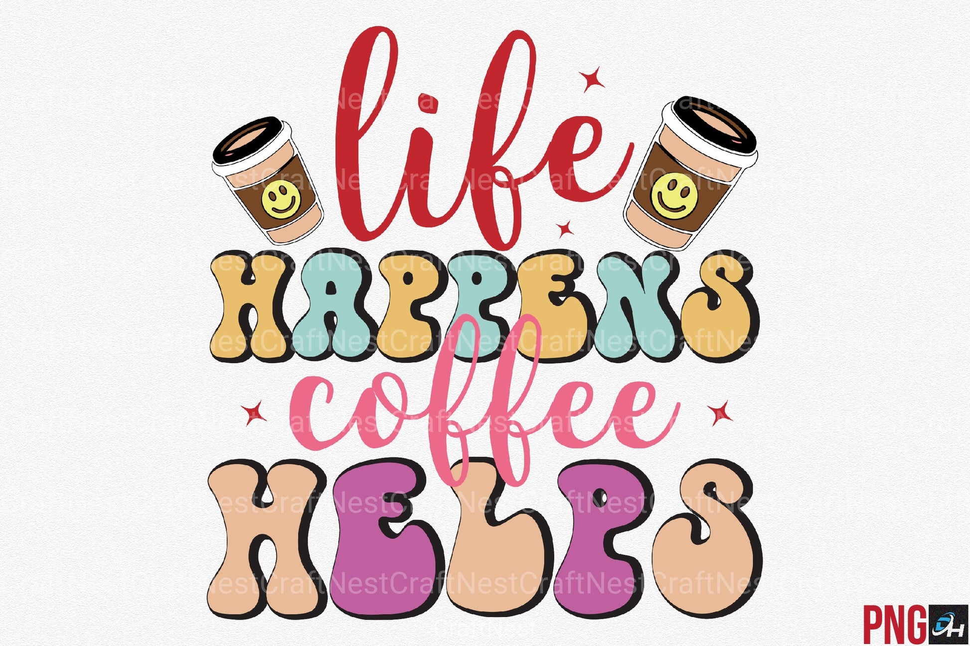 Retro Coffee Clipart Bundle - CraftNest - Digital Crafting and Art