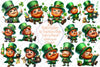 St. Patrick's Day Leprechaun Clipart Bundle 88