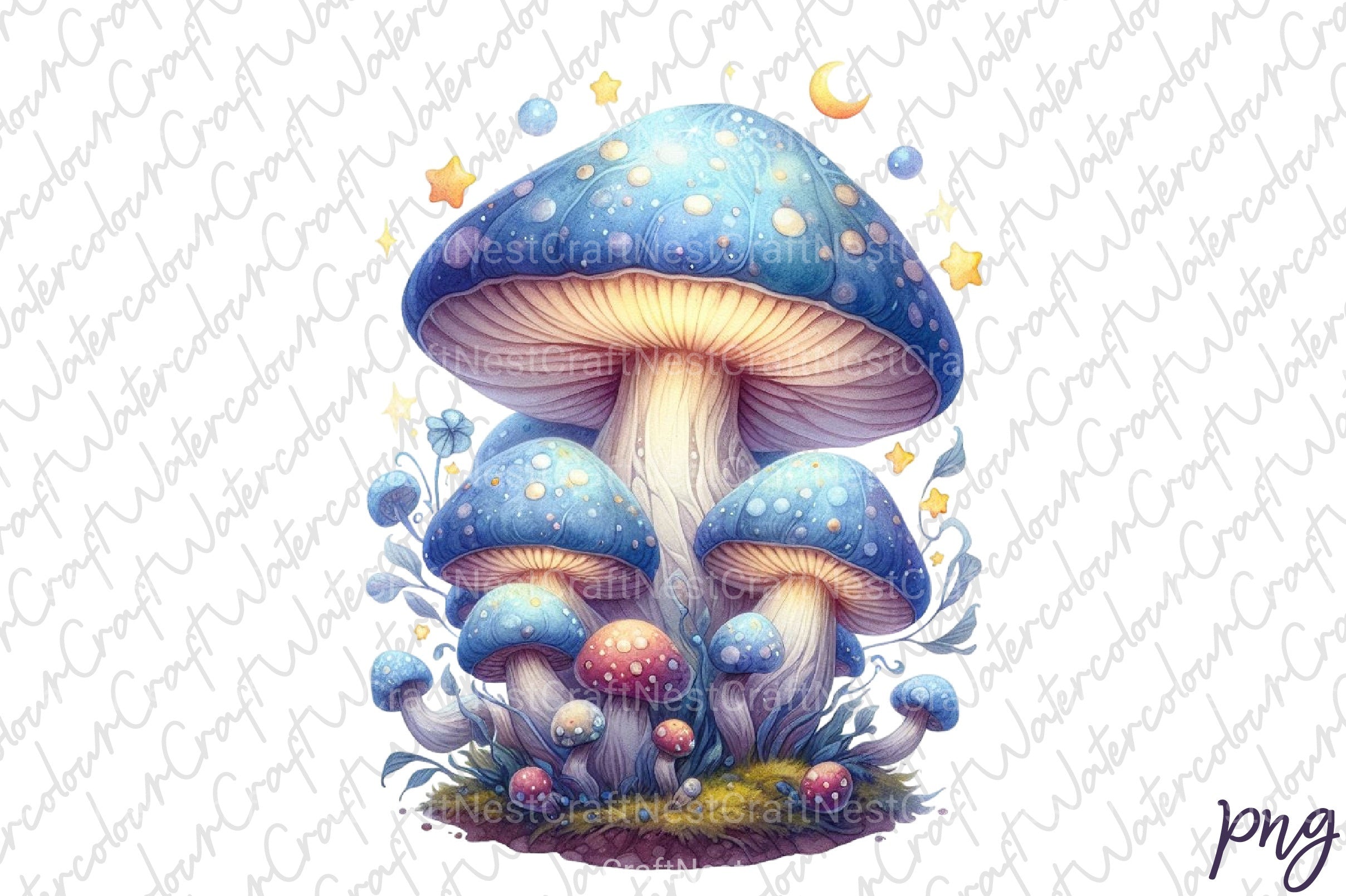 Mushrooms Clipart Bundle 66 - CraftNest - Digital Crafting and Art