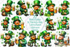 St. Patrick's Day Leprechaun Clipart Bundle 3