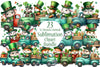 St. Patrick's Day Animal Truck Clipart Bundle