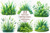 Spring Grass Clipart Bundle