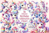 Unicorn Birthday Clipart Bundle 99