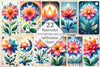 Birth Month Flower Tarot Card Clipart Bundle
