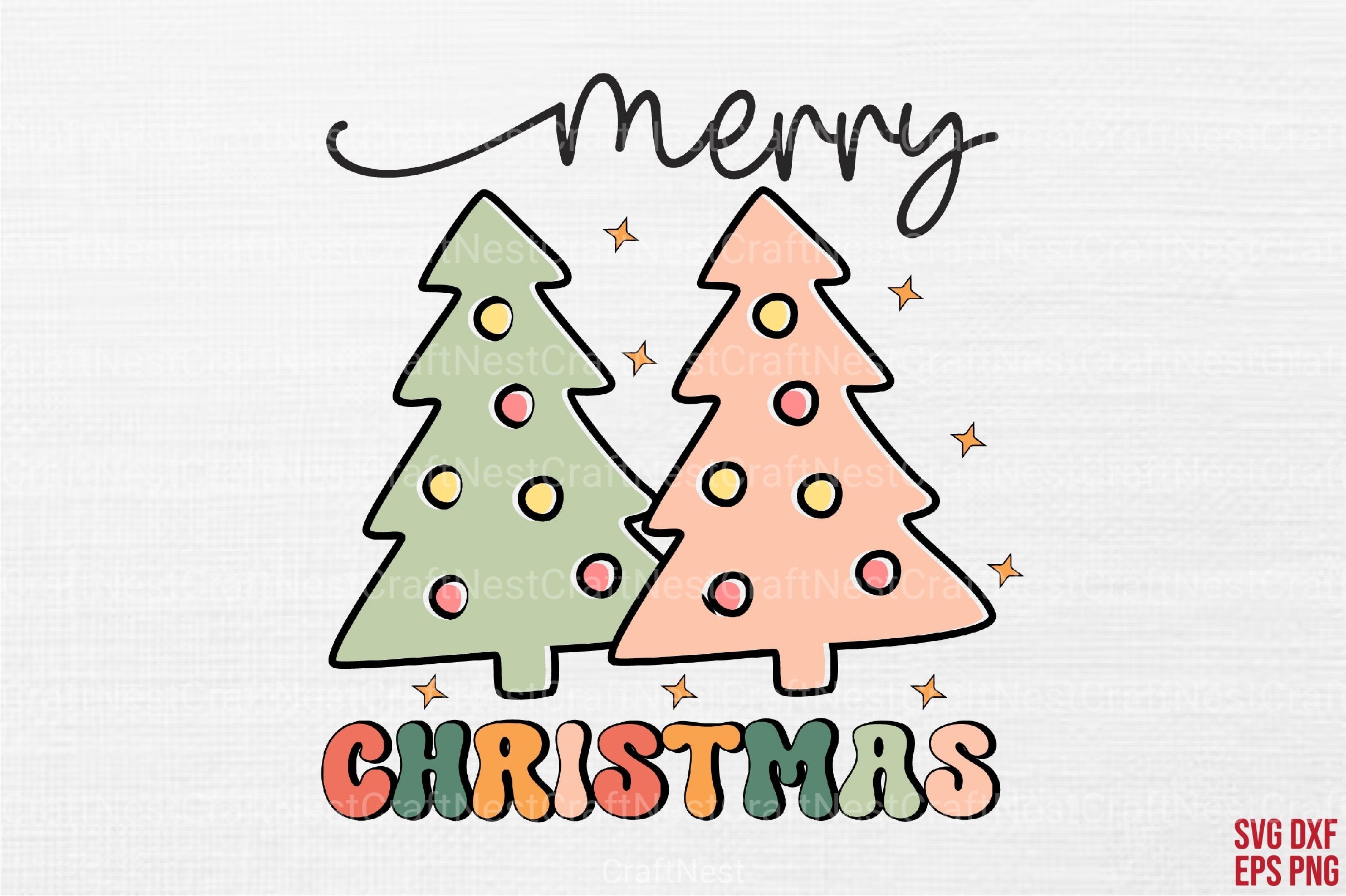 Retro Christmas Bundle - CraftNest - Digital Crafting and Art