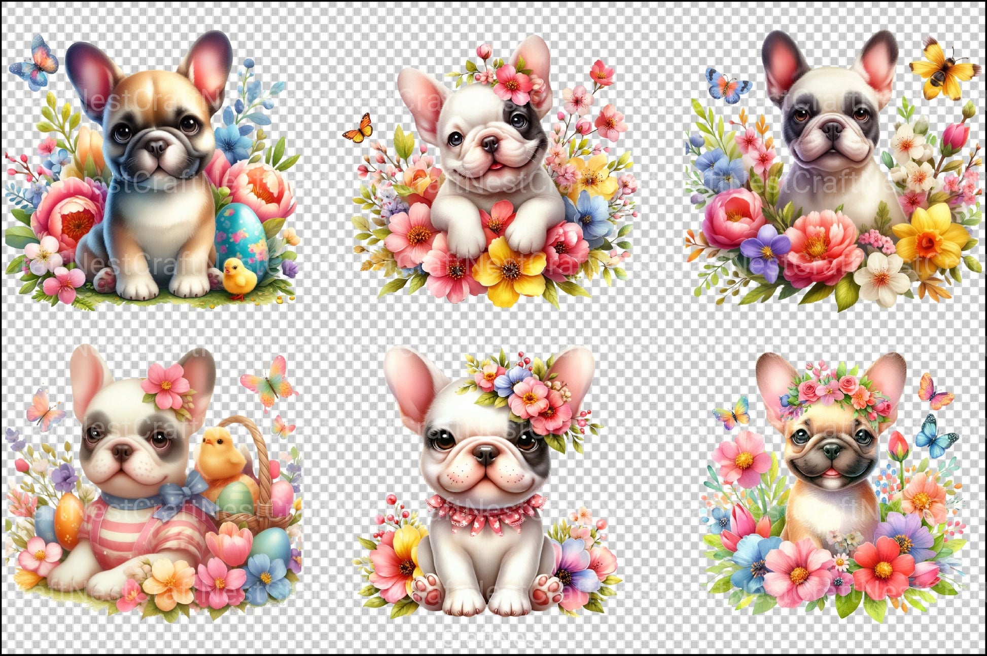 Spring Dogs Clipart Bundle 1 - CraftNest - Digital Crafting and Art