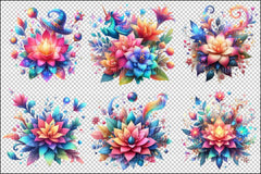 Magical Flower Clipart Bundle - CraftNest - Digital Crafting and Art