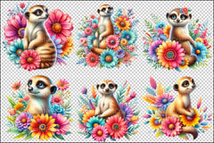 Meerkats Clipart Bundle - CraftNest - Digital Crafting and Art