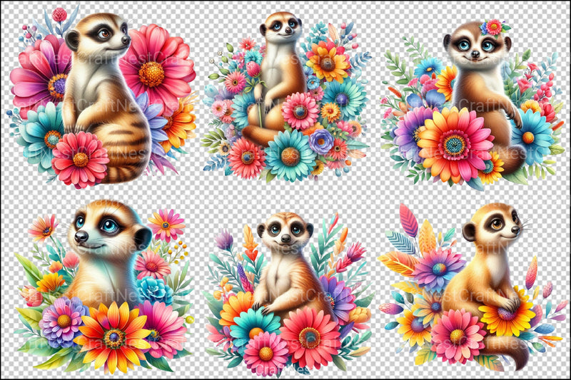Meerkats Clipart Bundle - CraftNest - Digital Crafting and Art