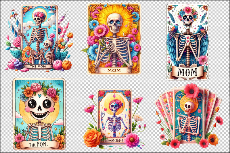 The Mom Funny Tarot Card Clipart Bundle - CraftNest - Digital Crafting and Art