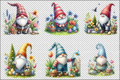 Easter Gnome Clipart Bundle 1 - CraftNest - Digital Crafting and Art