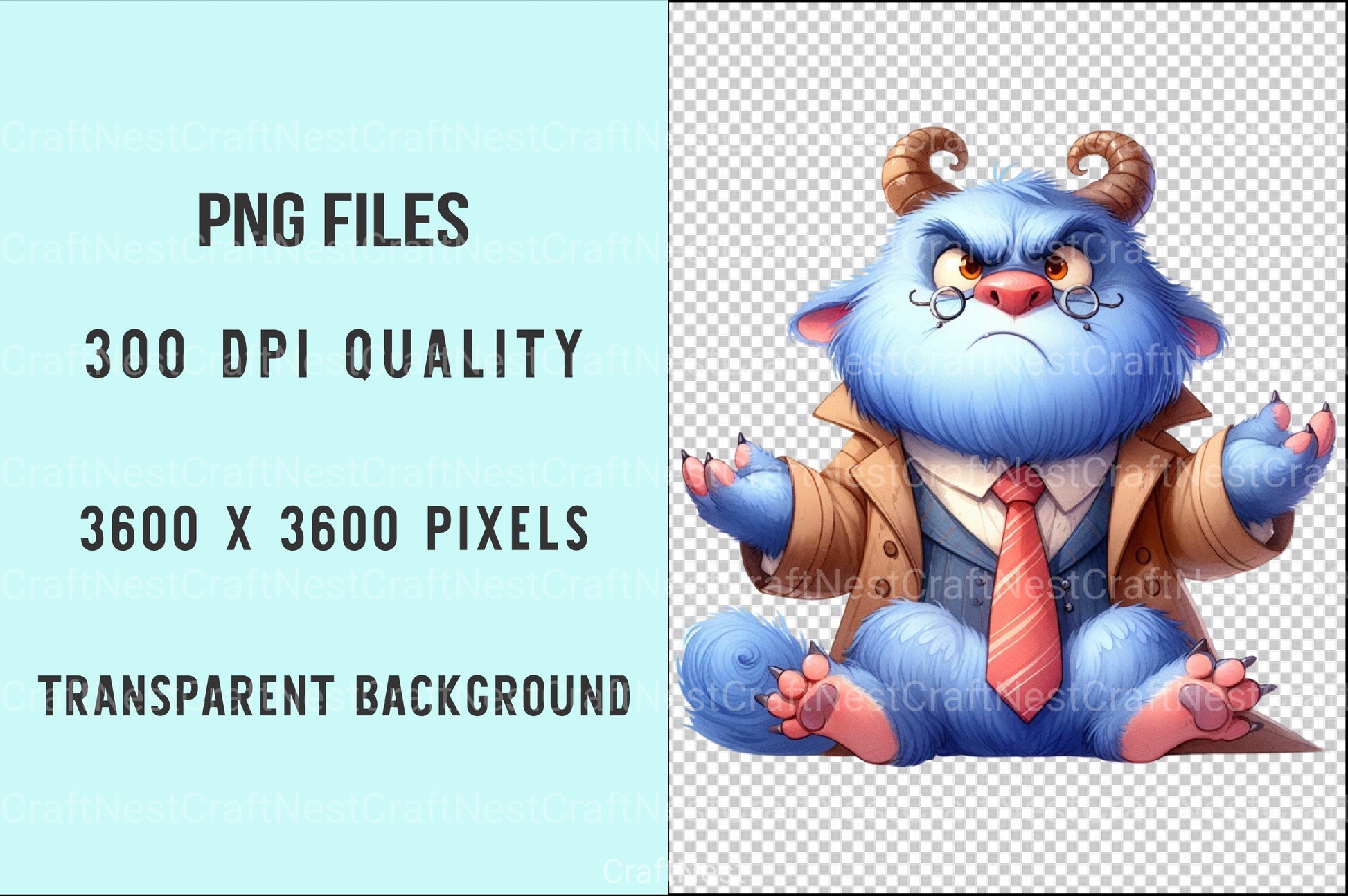 Funny Grumpy Animals Clipart Bundle 99 - CraftNest - Digital Crafting and Art