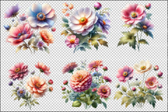 Garden Flowers Clipart Bundle 8 - CraftNest - Digital Crafting and Art