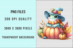 Autumn Frog Clipart Bundle 99 - CraftNest - Digital Crafting and Art