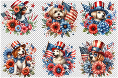 4th of July Patriotic Dog Clipart Bundle - CraftNest - Digital Crafting and Art