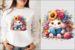 Animal Reading Book Clipart Bundle - CraftNest - Digital Crafting and Art