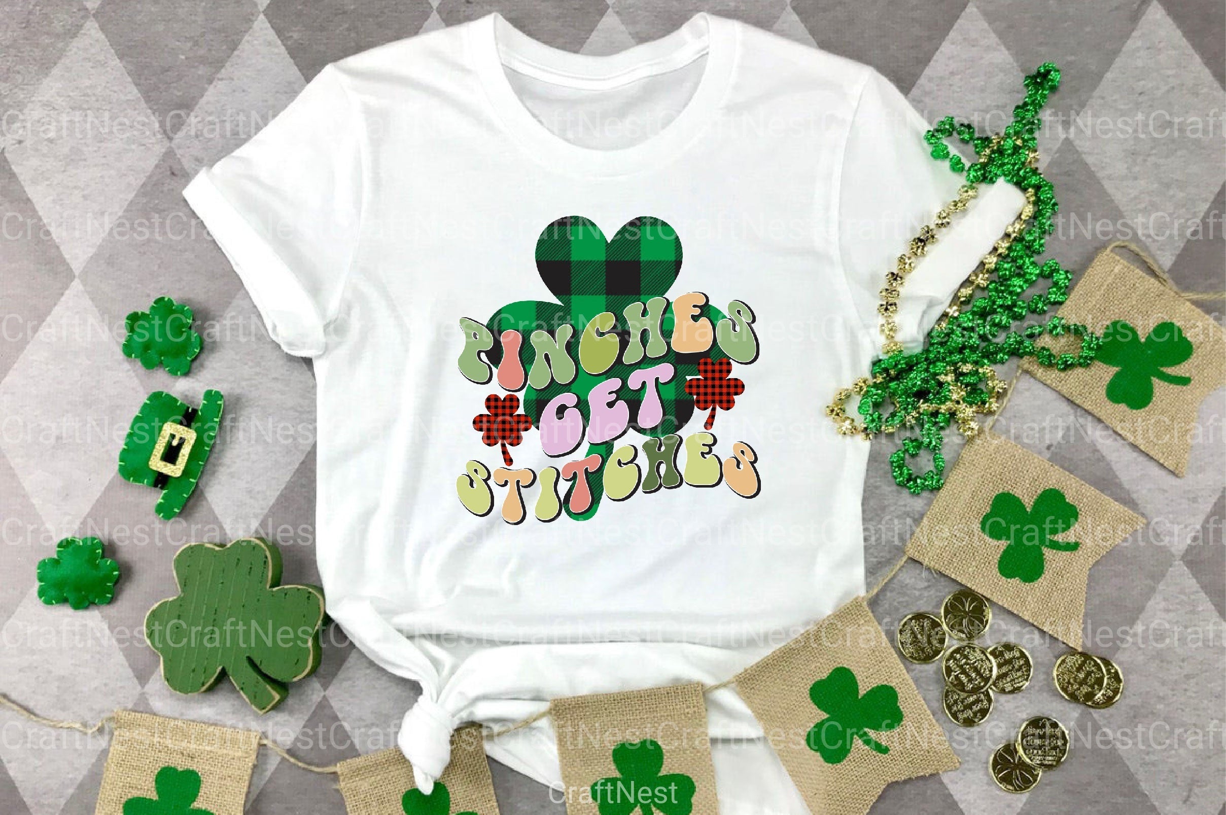 Retro St. Patrick's Day Clipart Bundle - CraftNest - Digital Crafting and Art