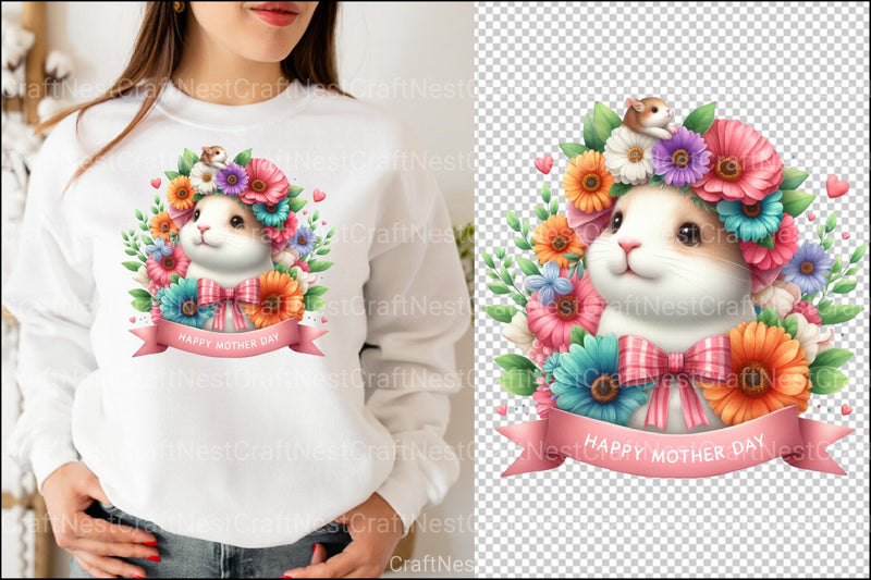 Happy Mother's Day Animal Clipart Bundle - CraftNest - Digital Crafting and Art