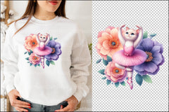 Ballet Kitten Clipart Bundle - CraftNest - Digital Crafting and Art