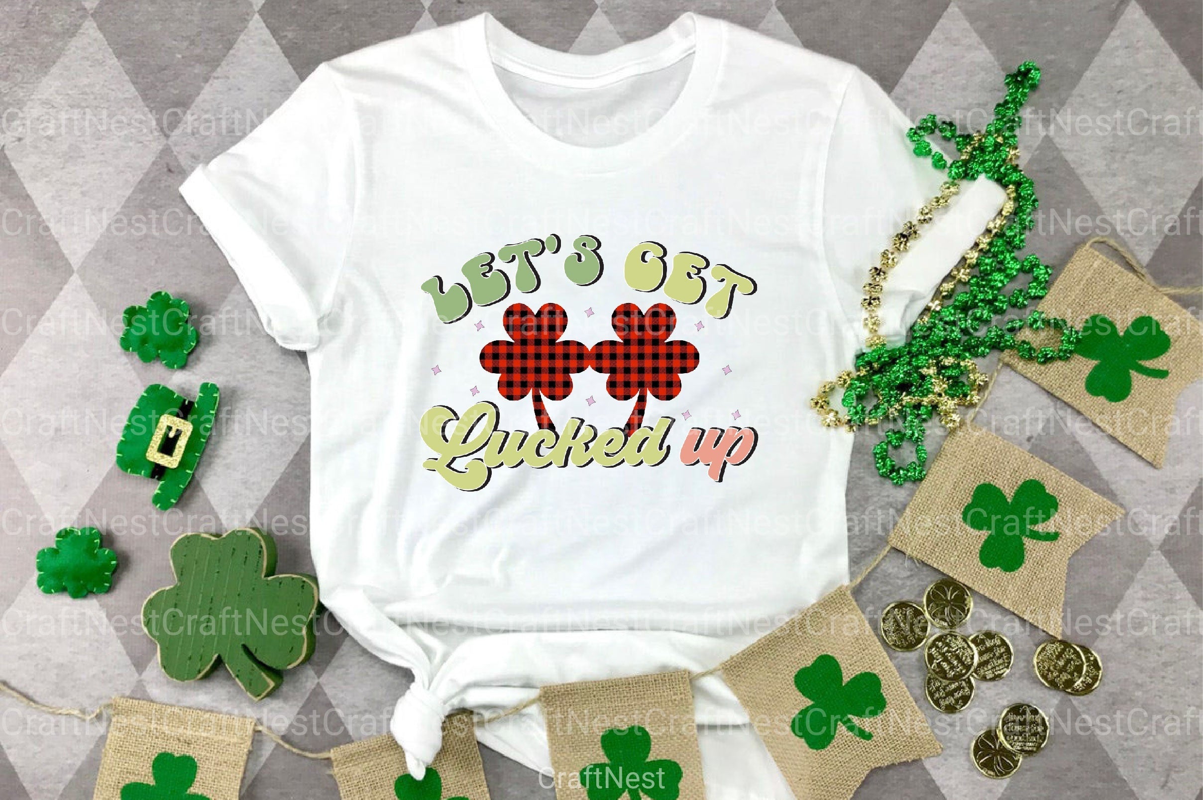Retro St. Patrick's Day Clipart Bundle - CraftNest - Digital Crafting and Art
