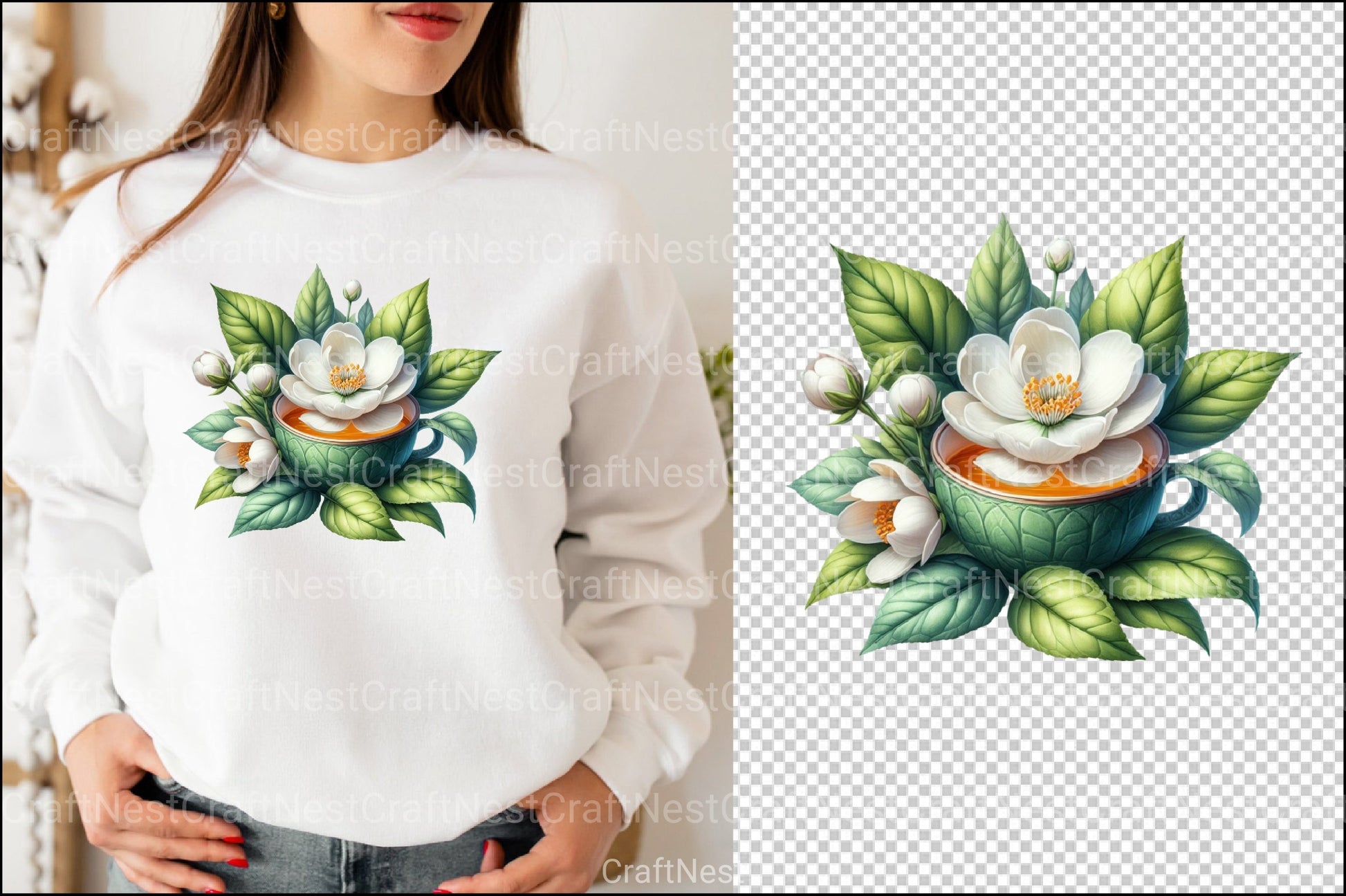 Jasmine Tea Clipart Bundle  99 - CraftNest - Digital Crafting and Art