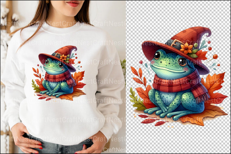 Autumn Frog Clipart Bundle 99 - CraftNest - Digital Crafting and Art
