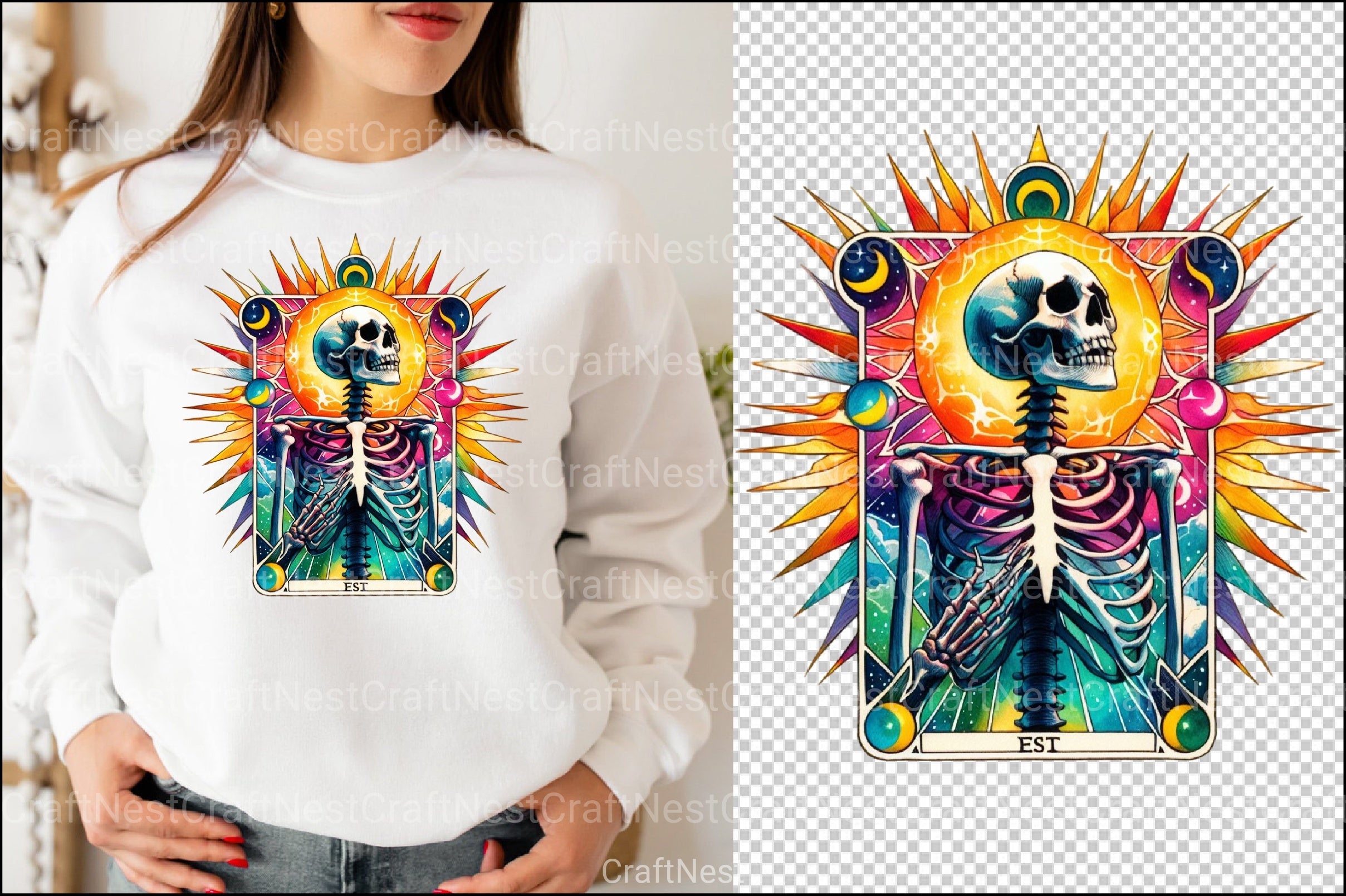 Skeleton Animal Tarot Card Clipart Bundle - CraftNest - Digital Crafting and Art