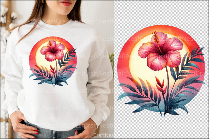 Tropical Sunsets Clipart Bundle 99 - CraftNest - Digital Crafting and Art