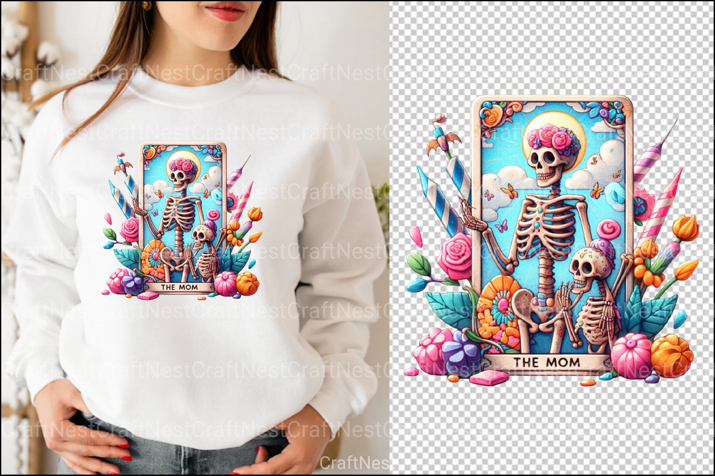 The Mom Funny Tarot Card Clipart Bundle - CraftNest - Digital Crafting and Art