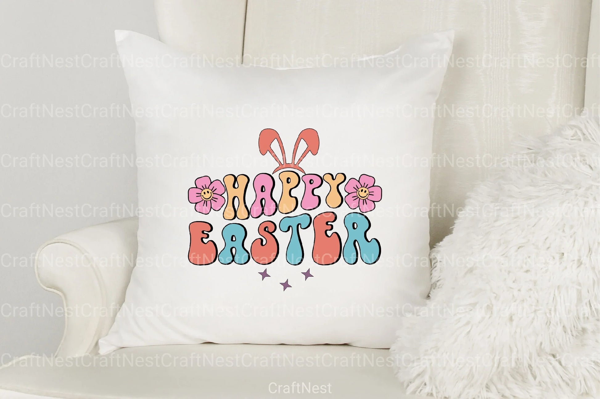 Retro Easter Clipart Bundle 10 - CraftNest - Digital Crafting and Art