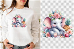 Elephant Baby Shower Clipart Bundle - CraftNest - Digital Crafting and Art