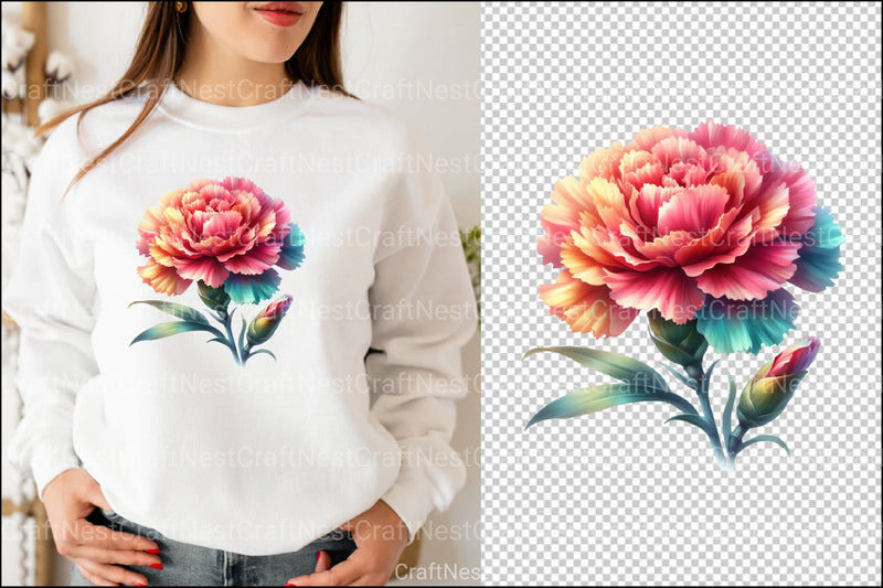 Carnation Clipart Bundle - CraftNest - Digital Crafting and Art