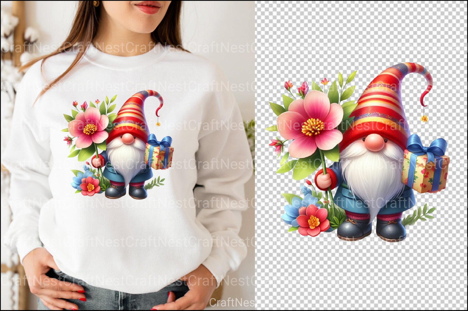 Mother's Day Gnome Clipart Bundle - CraftNest - Digital Crafting and Art