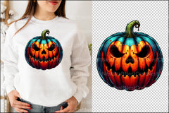 Horror Pumpkin Clipart Bundle 77 - CraftNest - Digital Crafting and Art