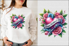 Mother's Day Neotraditional Heart Tattoo Clipart Bundle - CraftNest - Digital Crafting and Art