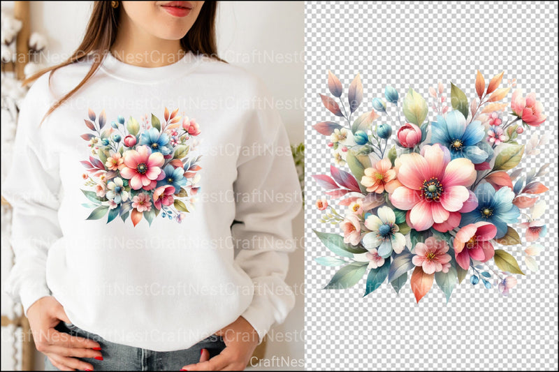 Flowers Clipart Bundle 1 - CraftNest - Digital Crafting and Art