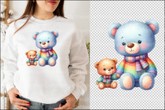 Father and Son Teddy Bear Clipart Bundle 99 - CraftNest - Digital Crafting and Art