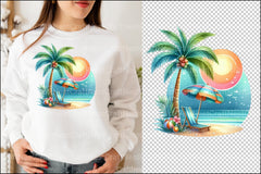 Retro Beach Clipart Bundle - CraftNest - Digital Crafting and Art